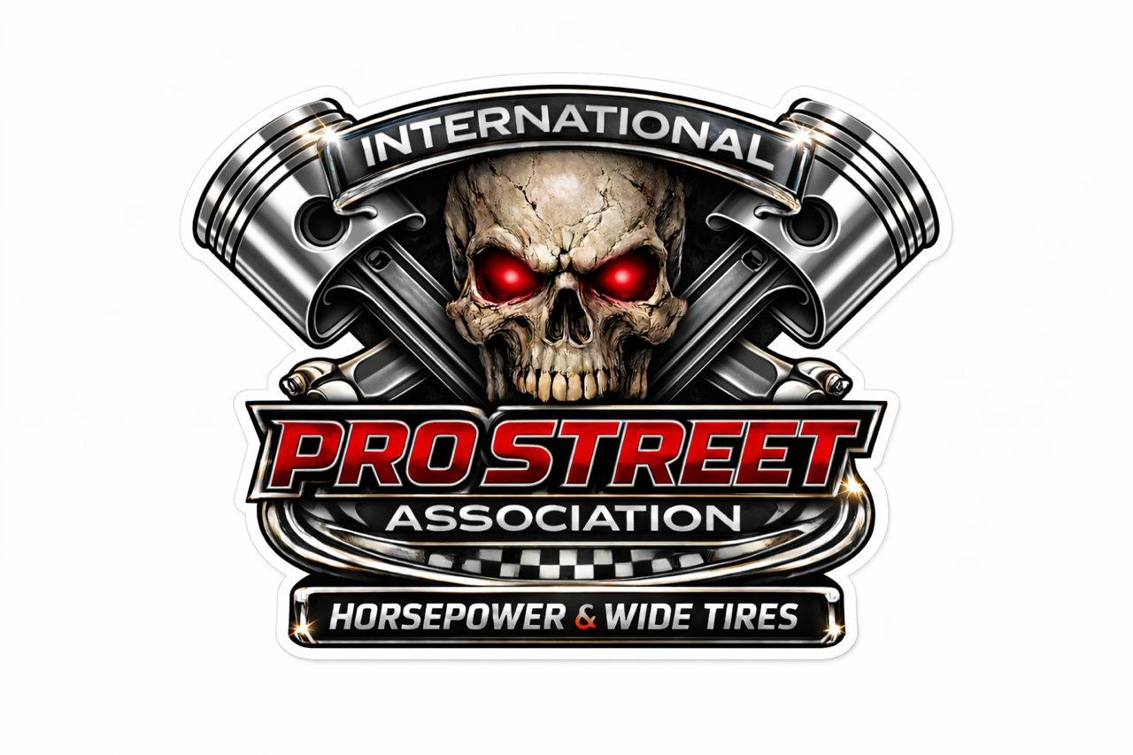 Die-Cut IPSA Skull Horsepower & Wide Tires Decal (Black Edition)