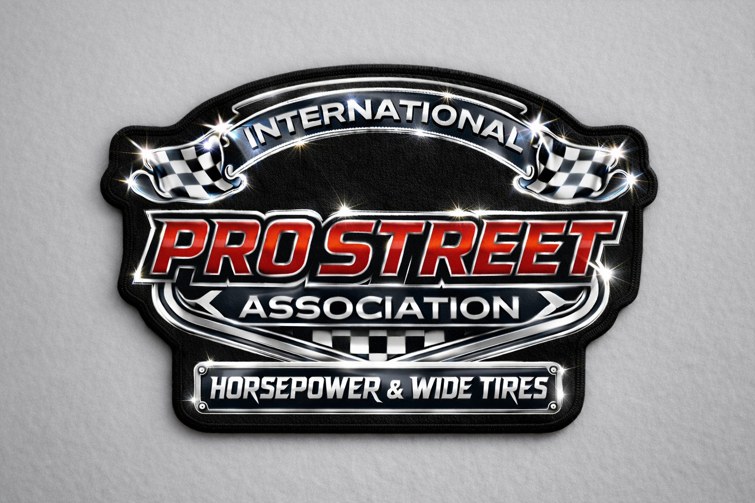 Embroidered IPSA Horsepower & Wide Tires Patch